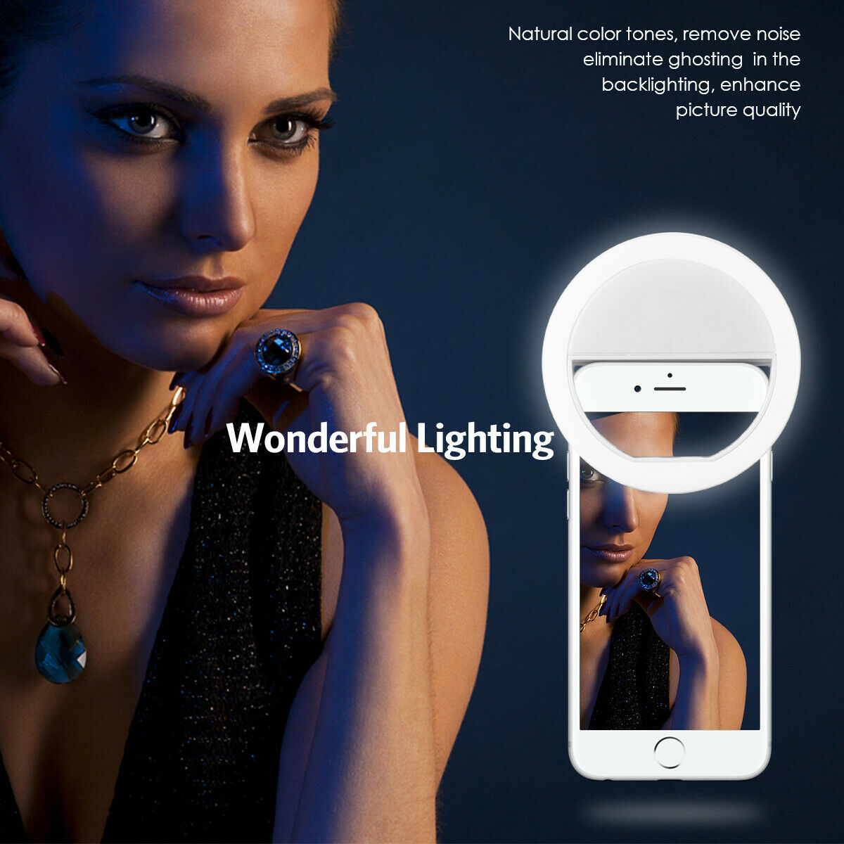 Photography Lighting Tent - USB Charge Led Selfie Ring Light