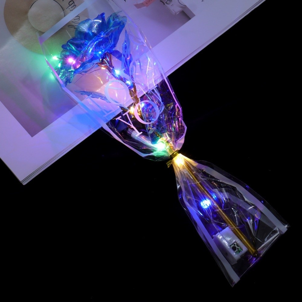 Glowing Gold Foil Rose Flower  - Photography Artificial Lighting recension och pris