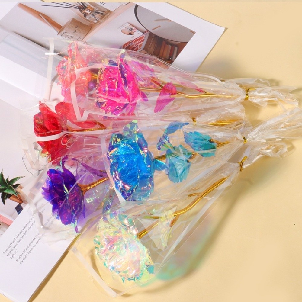 Glowing Gold Foil Rose Flower  - Photography Artificial Lighting recension och pris