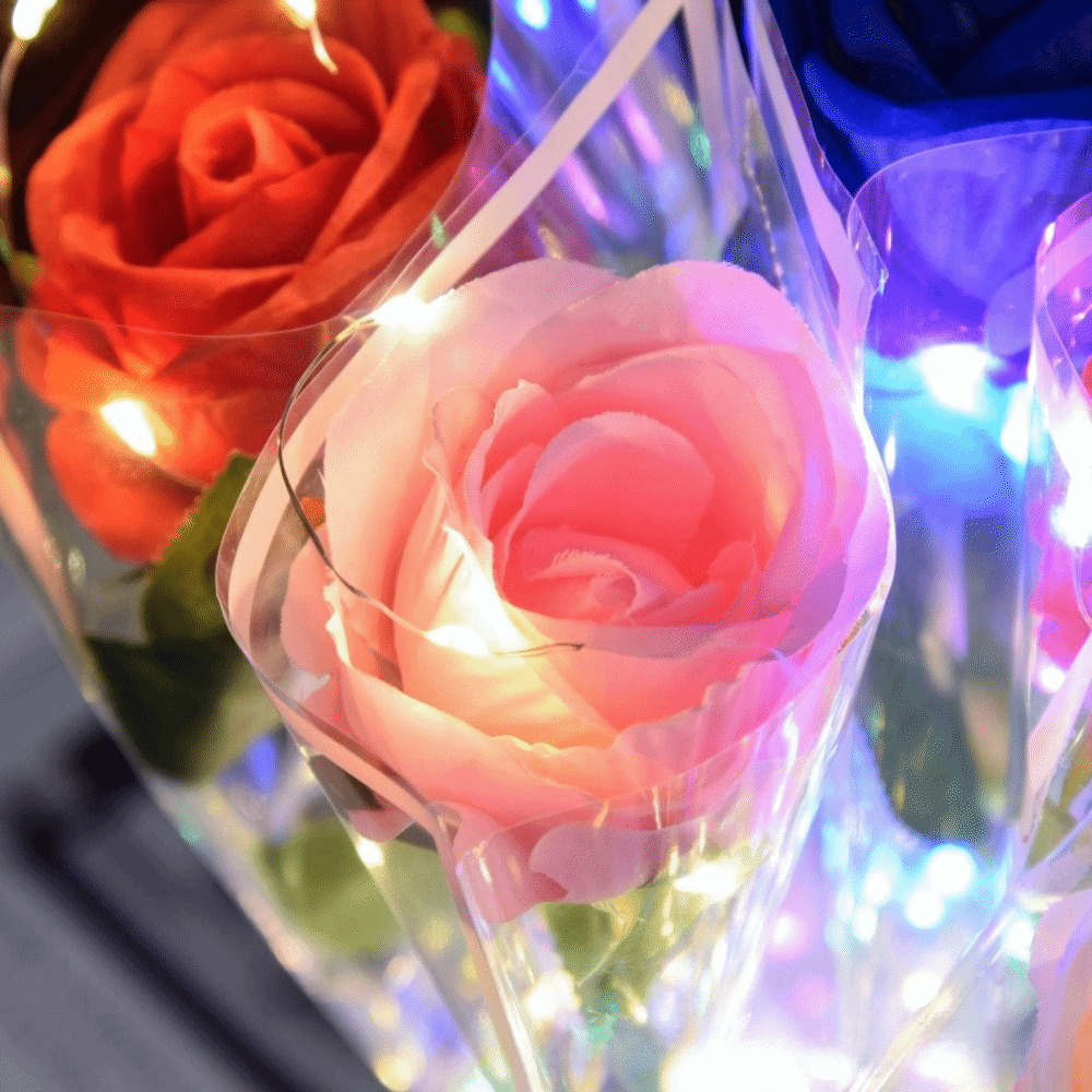 Glowing Artificial Rose Flower - Photography Artificial Lighting recension och pris