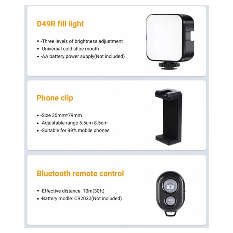 B29C-Portable Smartphone Video - Photography Lighting Kit Portable recension och pris