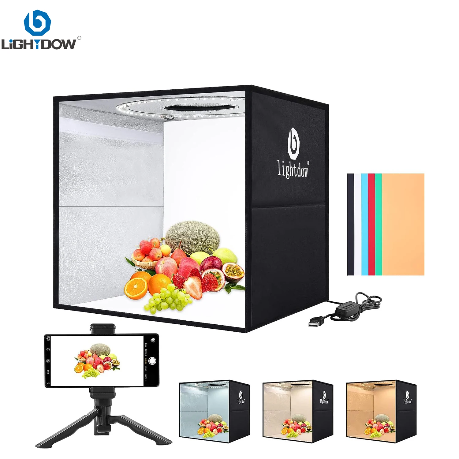 Lightdow Photo Studio Light Bo - Photography Lighting Kit Portable recension och pris