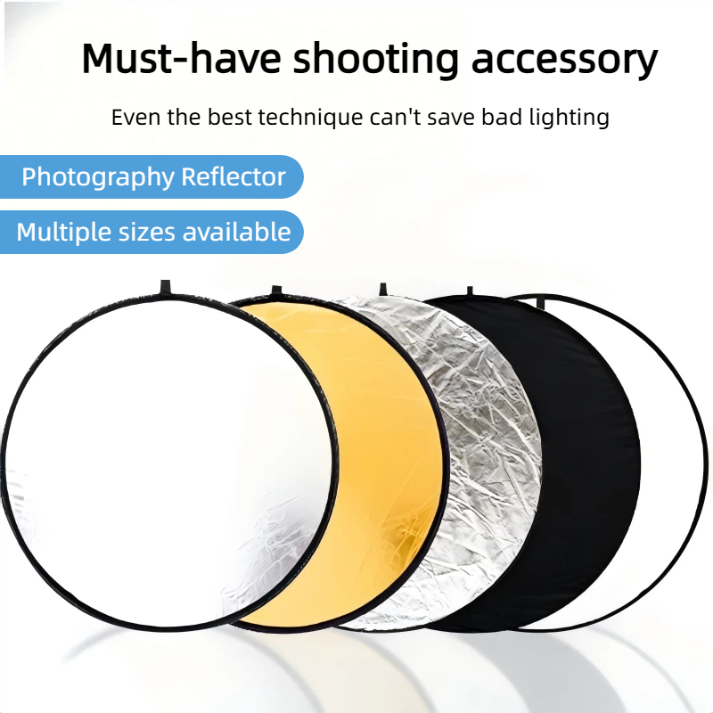2-in-1 Dual Sided Gold Silver  - Photography Lighting Kit Portable recension och pris