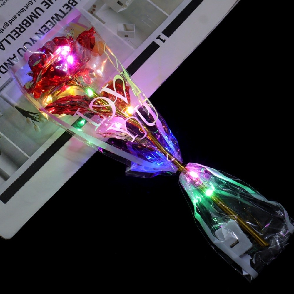 Glowing Gold Foil Rose Flower  - Photography Artificial Lighting recension och pris