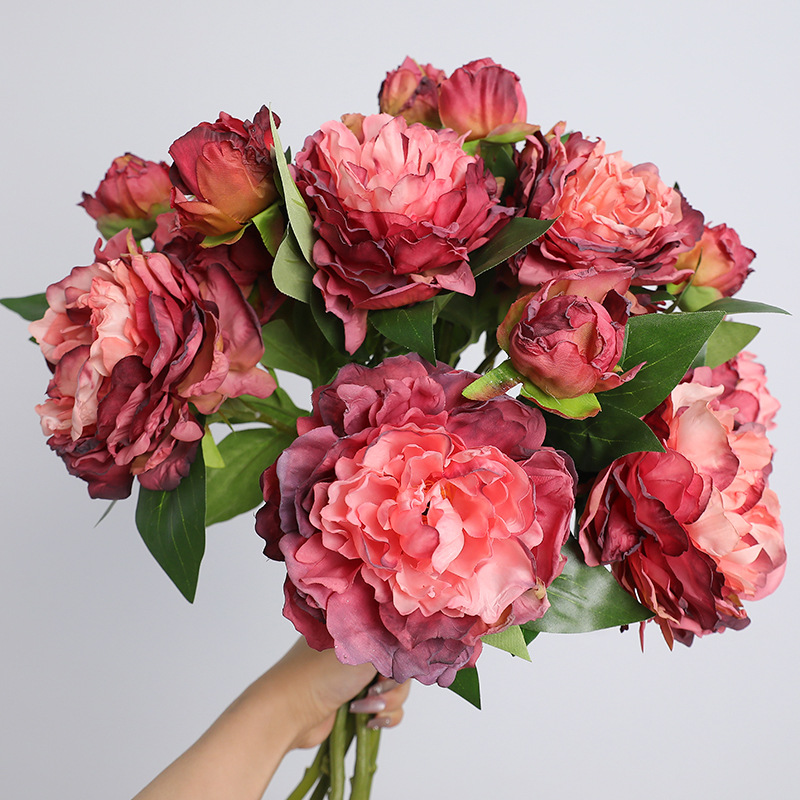 1PC Retro 2 Head Peony Simulat - Photography Artificial Lighting recension och pris