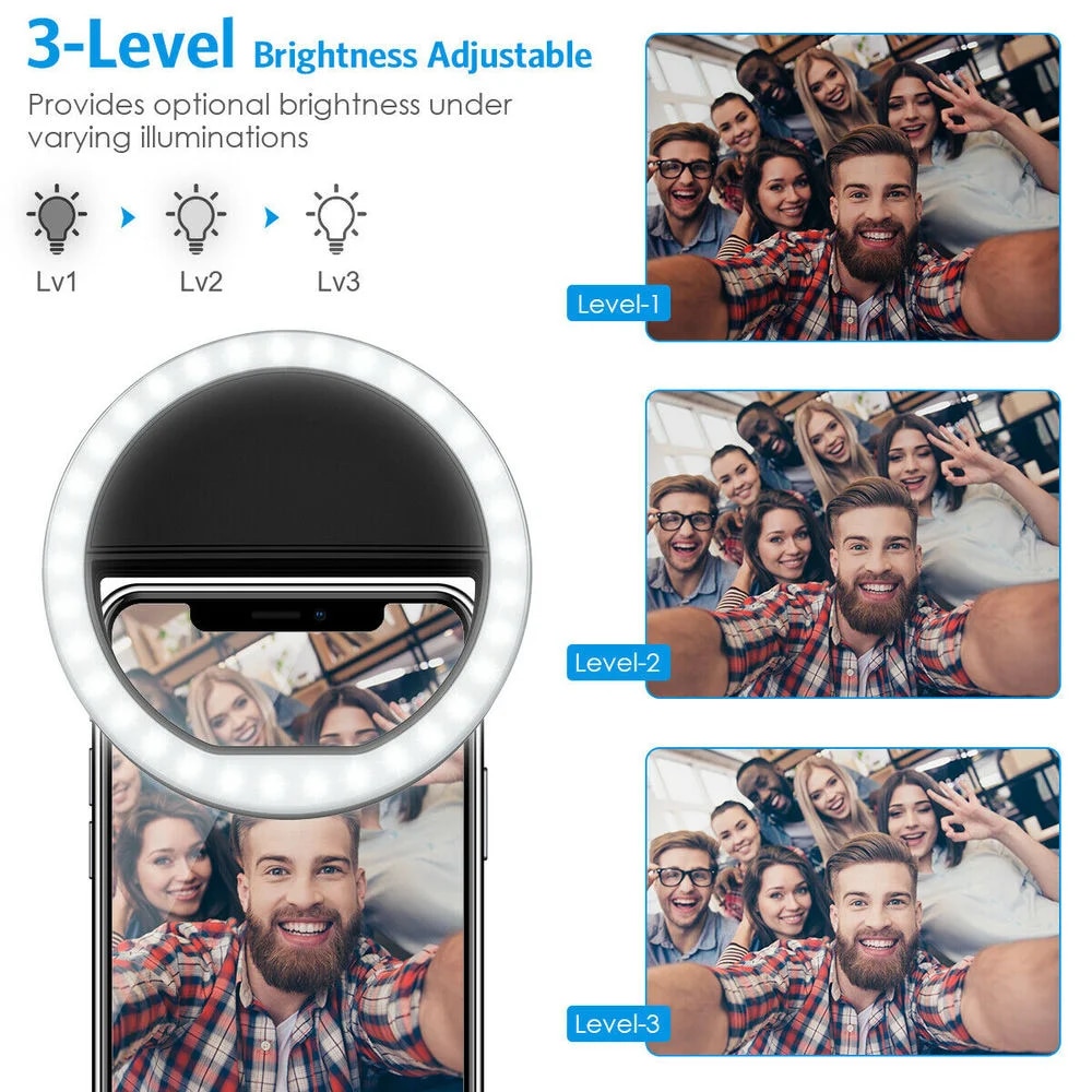 USB Charge Led Selfie Ring Lig - Photography Lighting Tent recension och pris