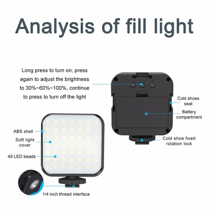 LED Light Tripod Smartphone Vi - Photography Lighting Kit Portable recension och pris
